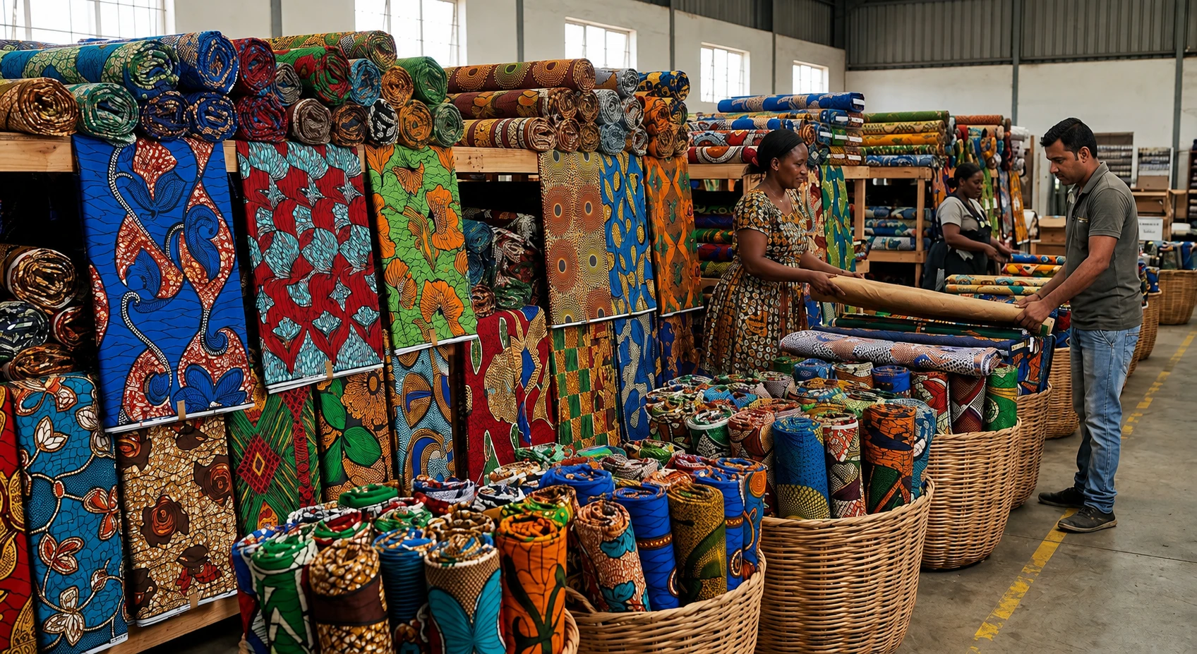 African Wax Print Fabrics wholesale India Ankara Kitenge