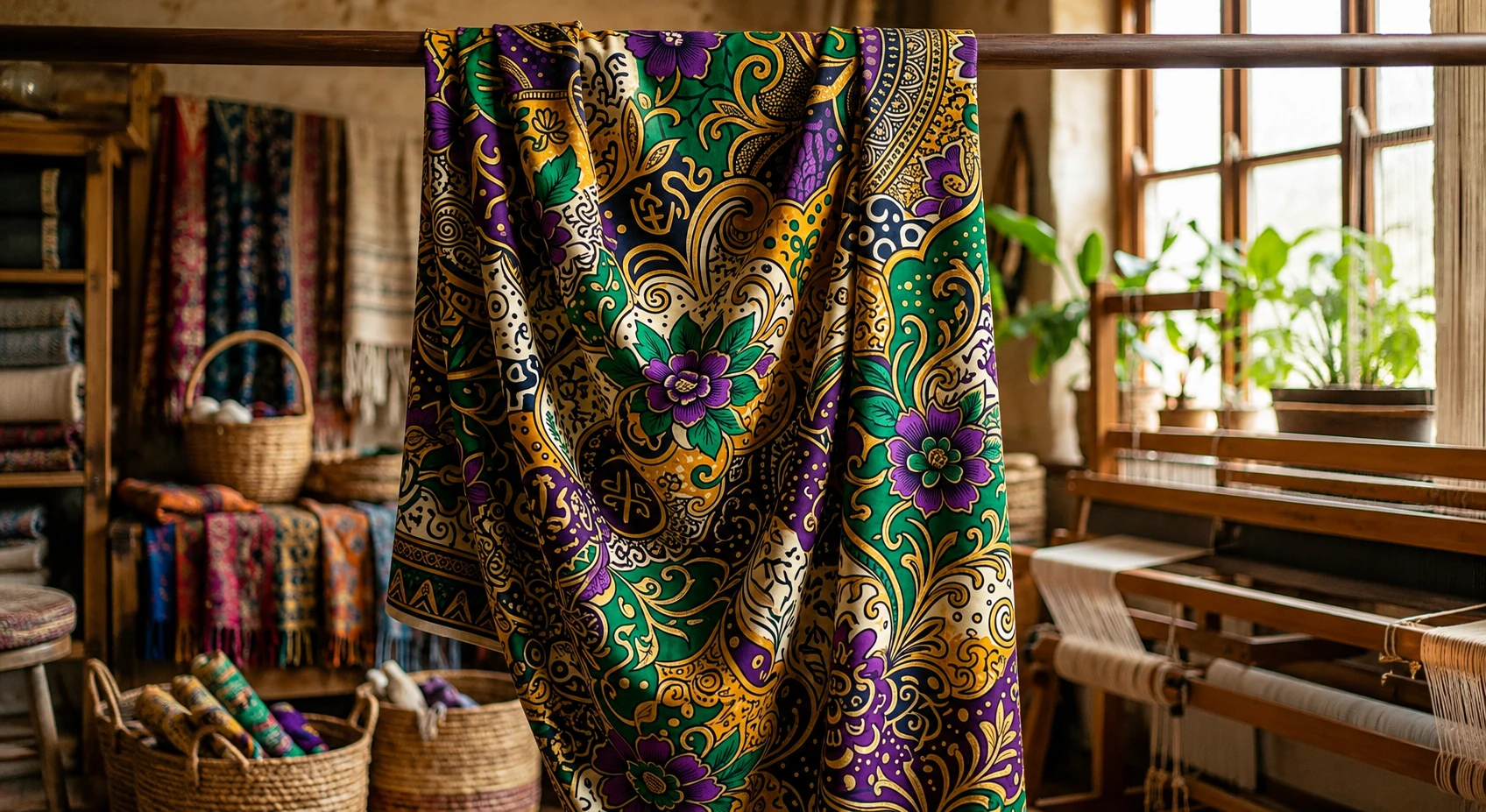 African wax print tissu wax fabric for Cameroon import from India