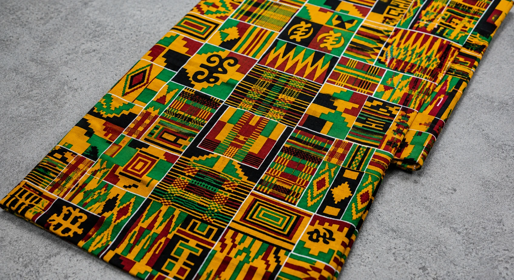 African wax print and Kente-style fabric for Ghana import from India