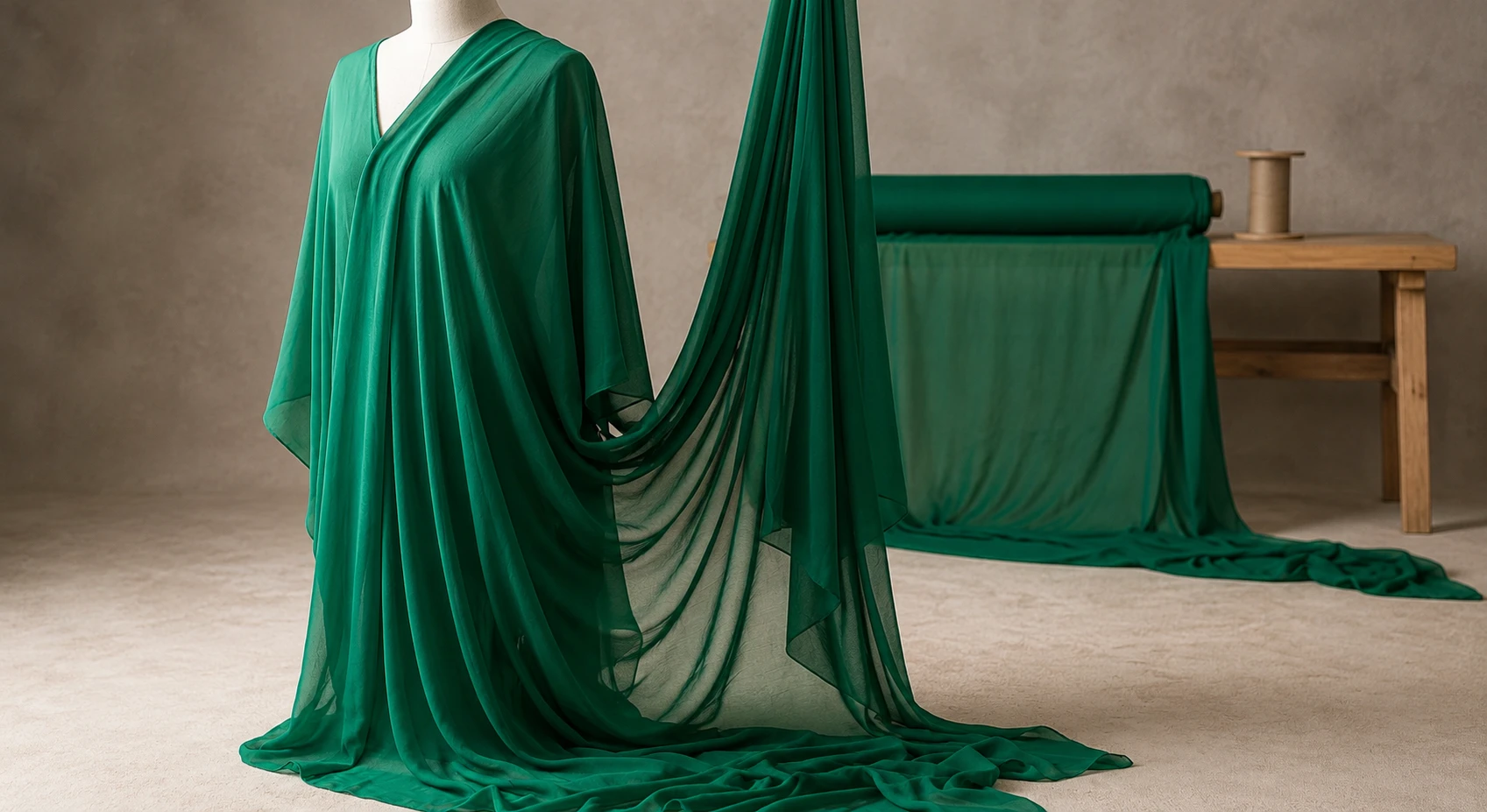 Scarf hijab and kaftan fabric for UAE Dubai import from India