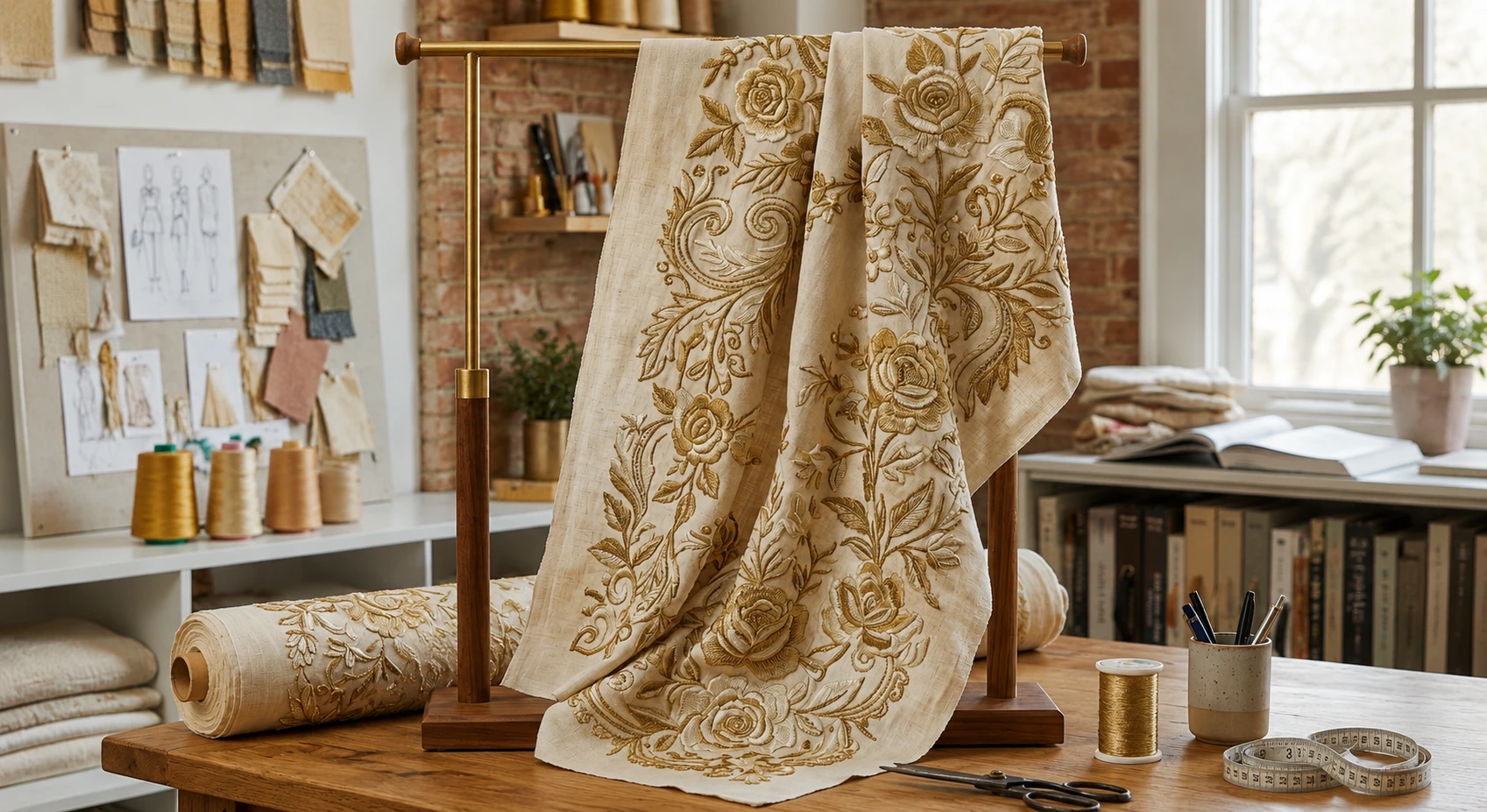 Printed and embroidered fabric for USA import wholesale from India apparel